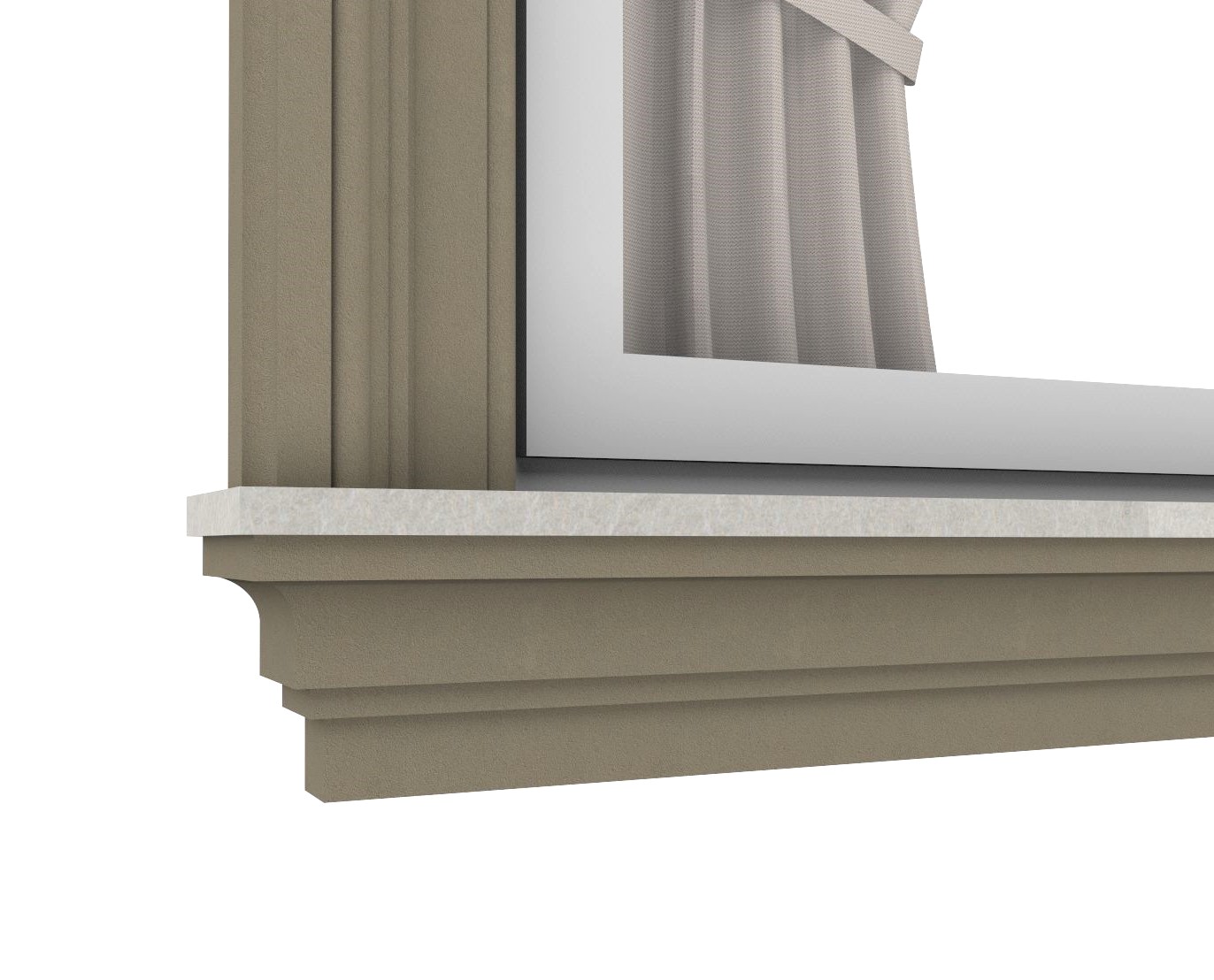 profil elewacyjny pod parapet p305