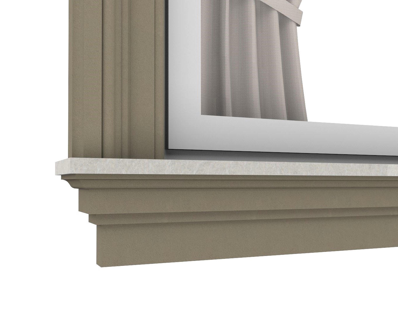 profil elewacyjny pod parapetp308